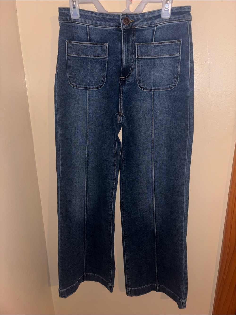 LC Lauren Conrad Dark Wash Denim Wide Leg Jeans